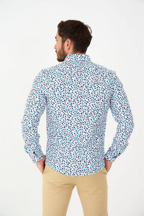 Camicia slim con stampa grafica