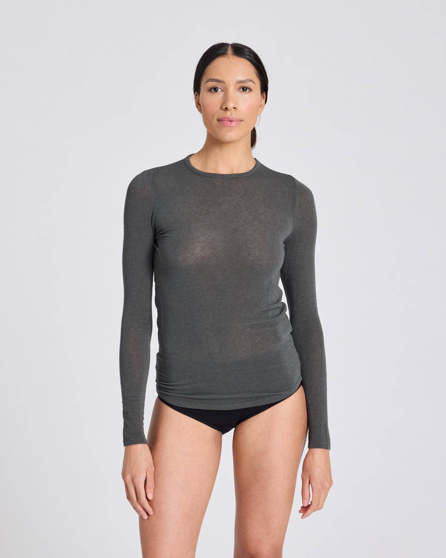 Top in lana Thyra colore Beluga