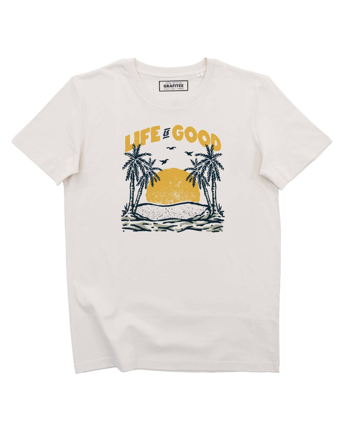 T-shirt Sunny Life con stampa paesaggio outdoor
