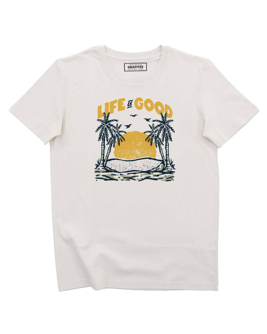 T-shirt Sunny Life con stampa paesaggio outdoor
