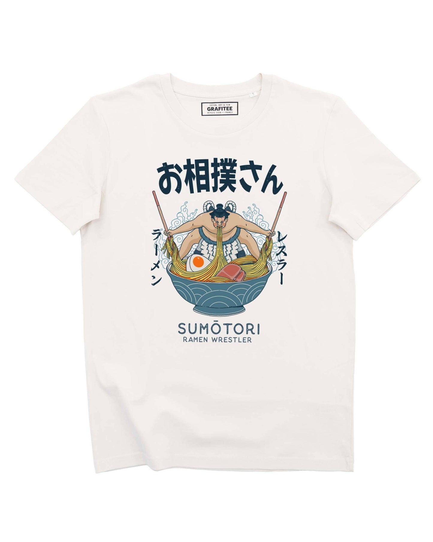T-shirt unisex Ramen Wrestler in cotone biologico premium