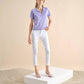 Pantaloni slim bianchi in cotone stretch