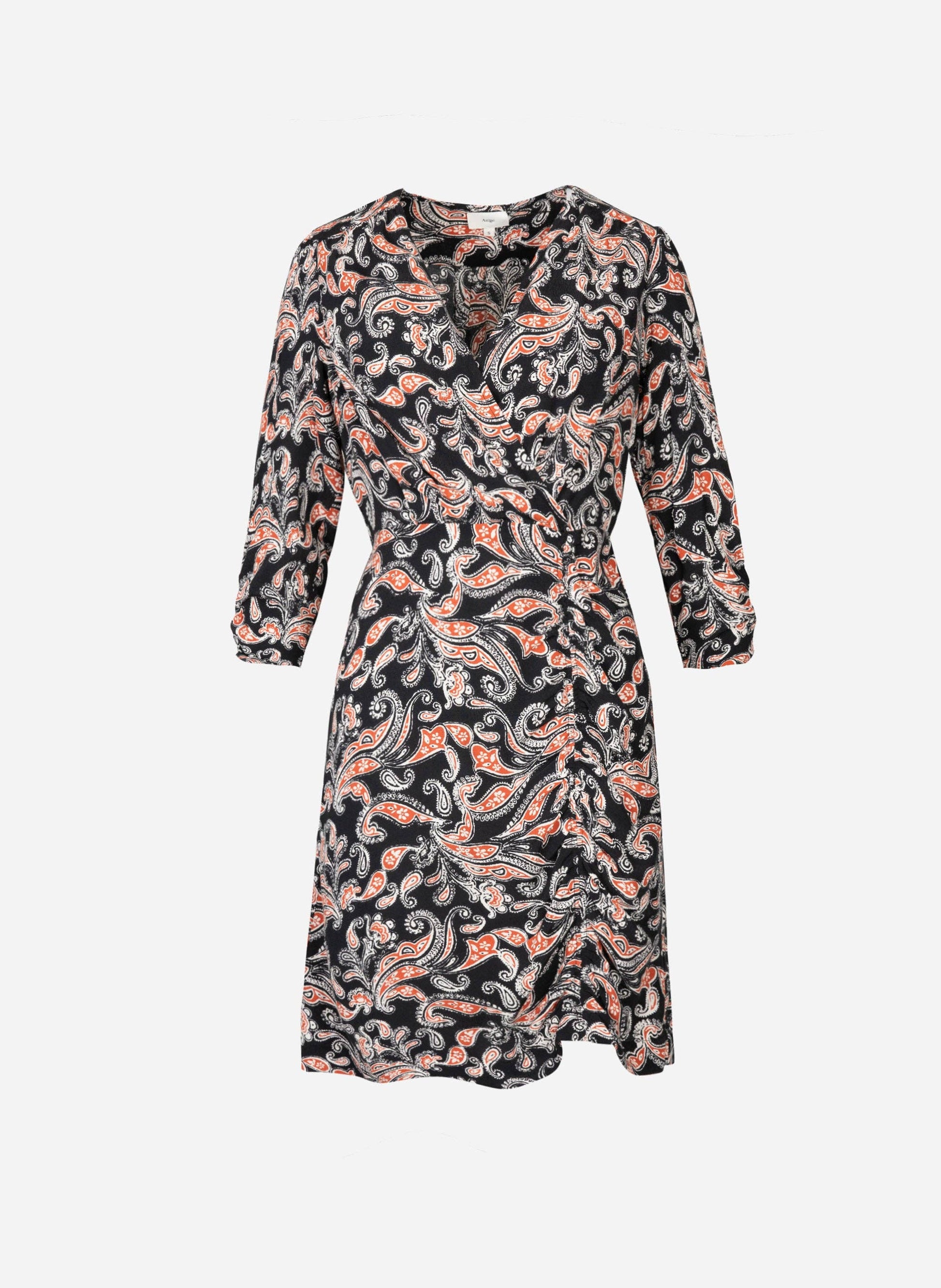 Abito corto Mivania con stampa bandana nera