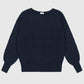 Maglione girocollo oversize blu navy da donna
