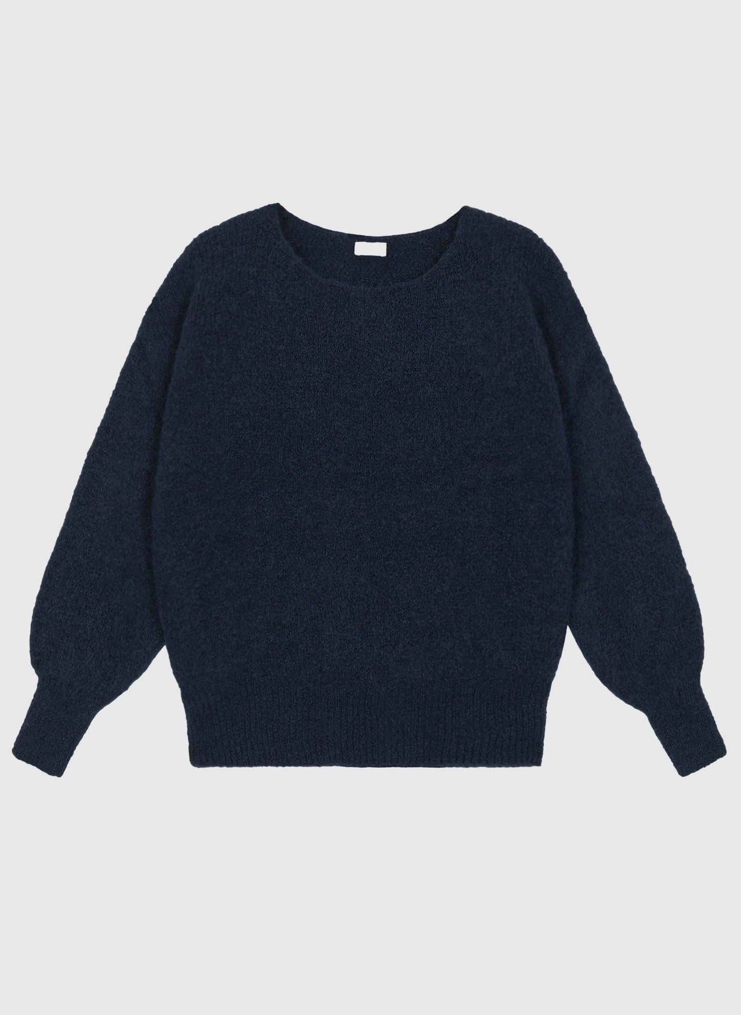Maglione girocollo oversize blu navy da donna