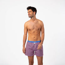 Boxer in cotone biologico a quadretti
