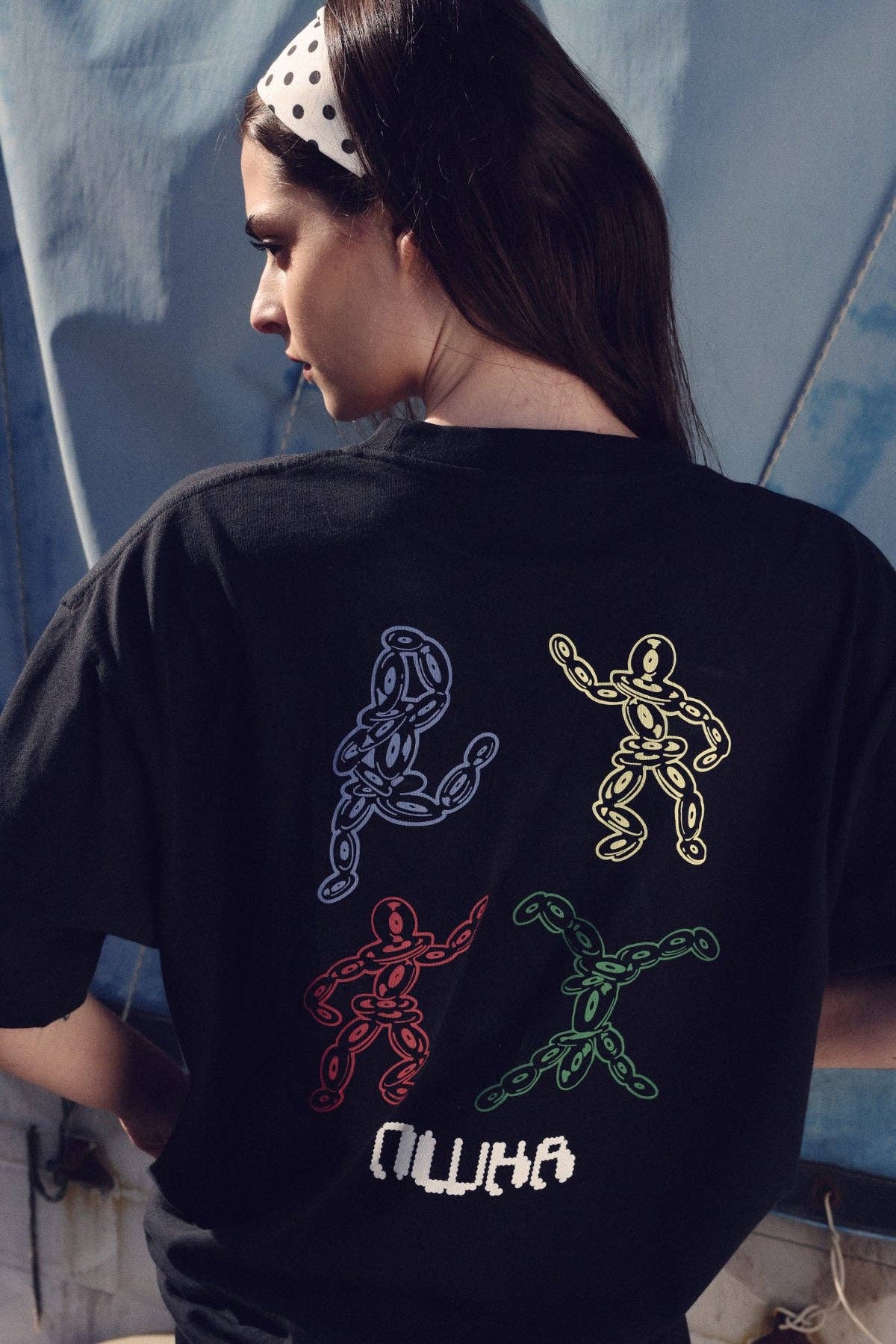 T-shirt oversize con stampa Vinyl Dancer