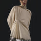 Camicia asimmetrica in popeline di cotone