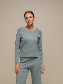 Maglione in maglia morbida in mix viscosa da donna