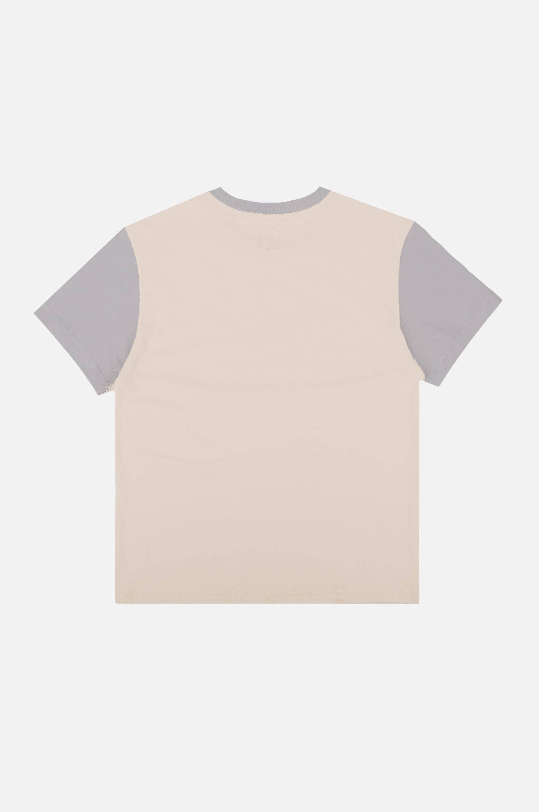 T-shirt uomo color block in cotone organico