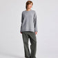 Maglione Emely in lana d’agnello biologica GOTS grigio mélange