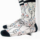 Calzini unisex bianchi con stampa 3D