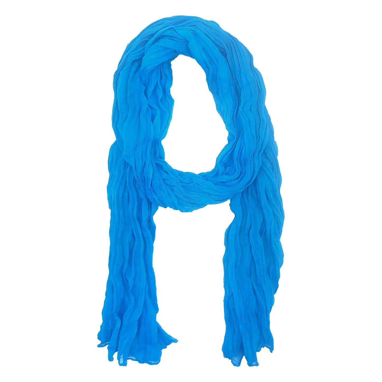 Foulard estivo in cotone blu