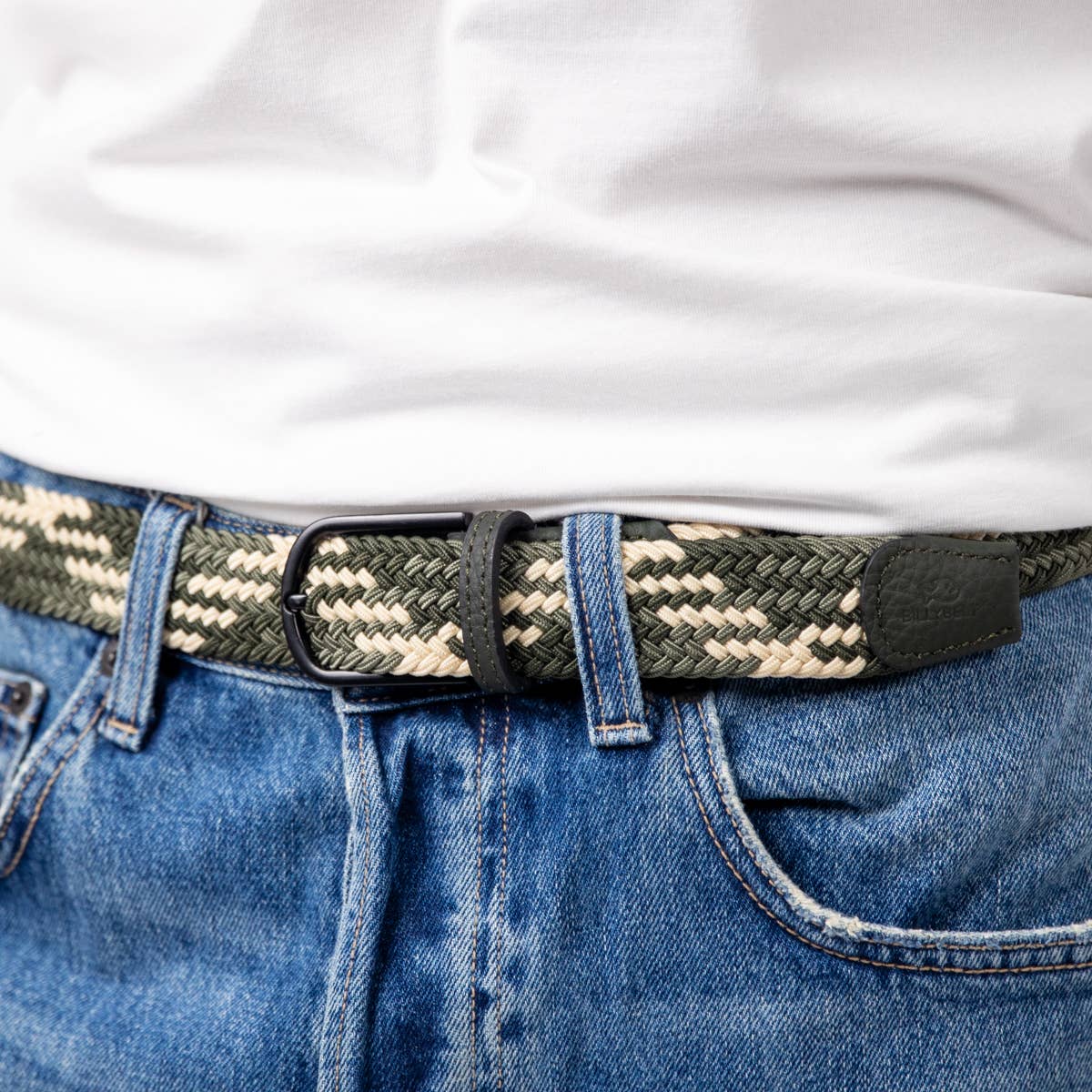 Cintura elastica intrecciata regolabile