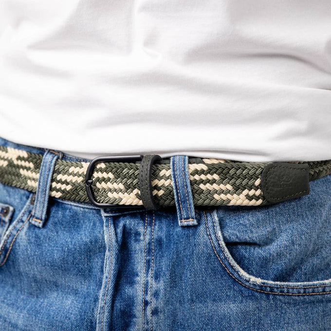 Cintura elastica intrecciata regolabile