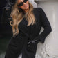 Cardigan lungo in maglia con cintura