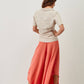 Blusa in lino con lurex effetto luminoso