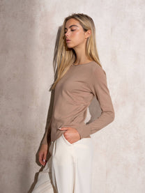 Maglione in maglia con lurex da donna
