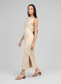 Abito midi Mirka beige