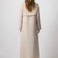 Abito maxi testurizzato stile chemisier