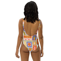 Costume intero Calypso con stampa multicolor
