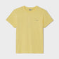 T-shirt gialla in cotone biologico con stampa Piranha