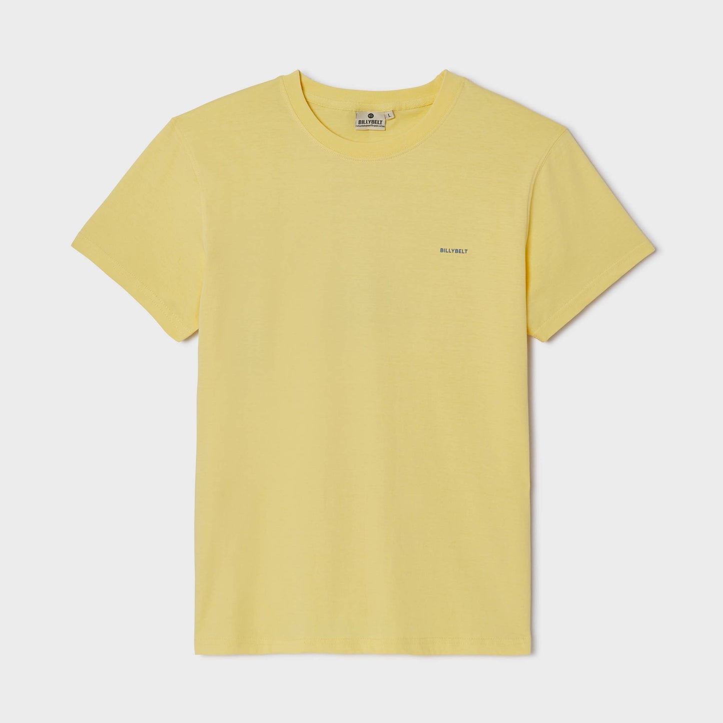 T-shirt gialla in cotone biologico con stampa Piranha