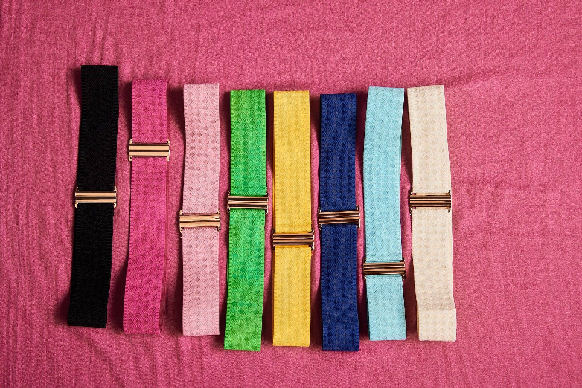 Cintura elastica colorata con fibbia