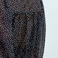 Blusa a pois con scollo a V e maniche morbide