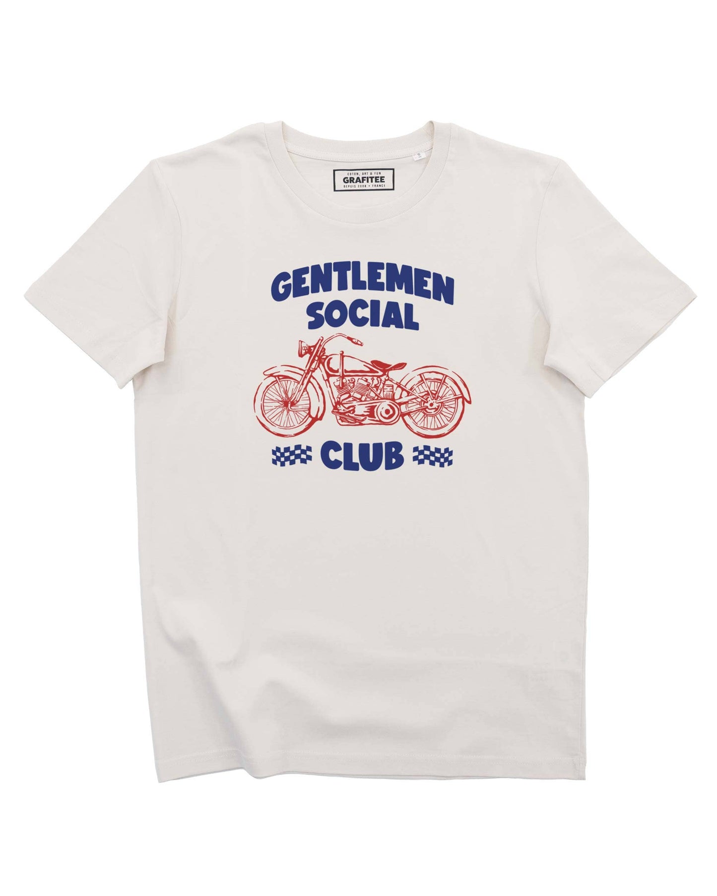 T-shirt in cotone biologico con stampa moto Gentlemen Social Club