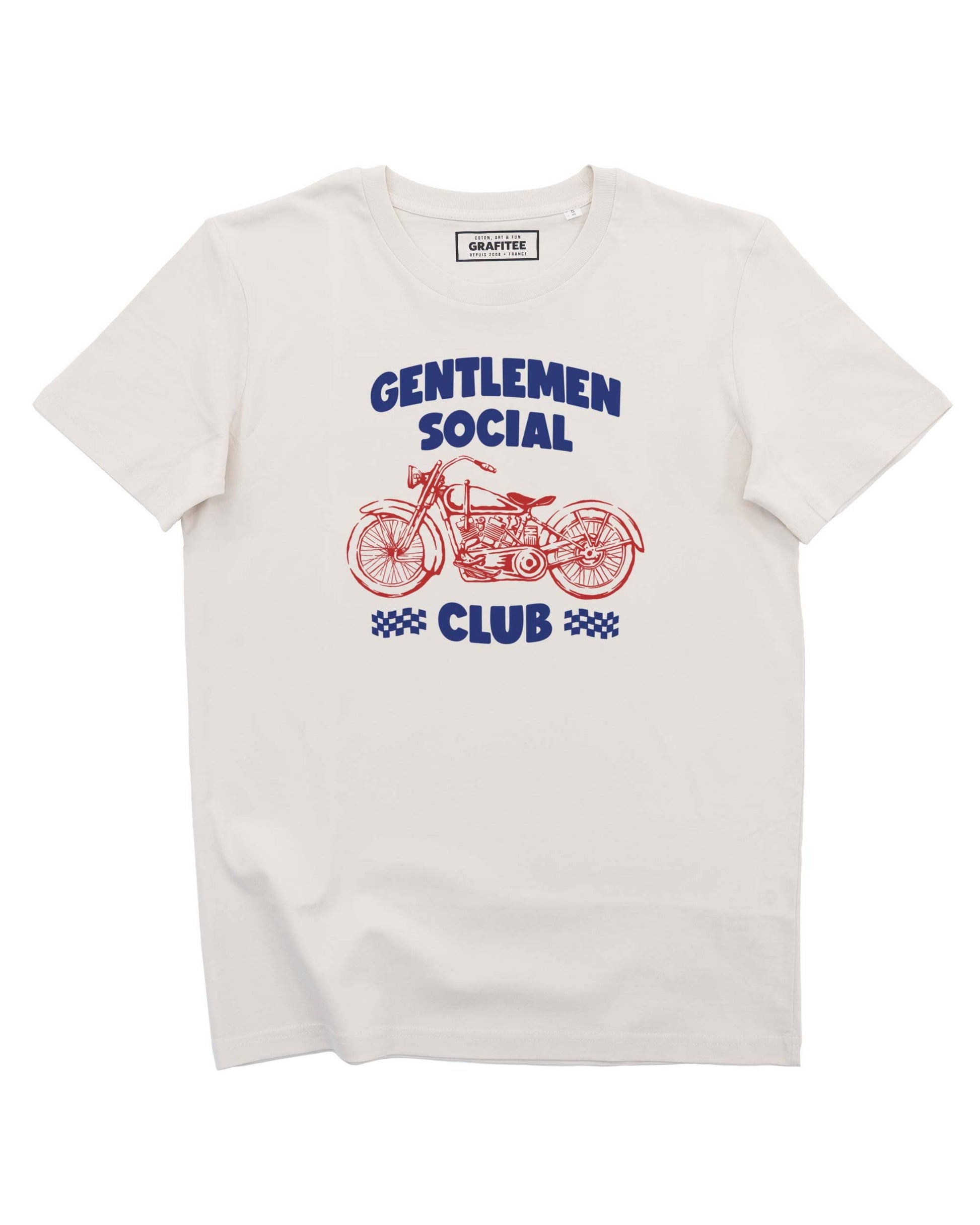 T-shirt in cotone biologico con stampa moto Gentlemen Social Club