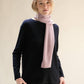 Maglia girocollo in misto cashmere con scollo curl