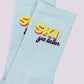 Calzini "Ski Ya Later" in cotone biologico