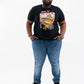 T-shirt unisex in cotone bio con stampa vintage Burger Bot