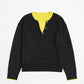Maglia con colletto a contrasto