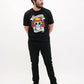 T-shirt Pirata Vintage con Grafica Manga