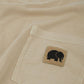 T-shirt donna pigmentata in cotone biologico con taschino