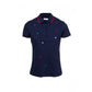 Polo donna in cotone con ricami a stelline