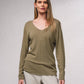 Maglione in maglia scollo a V senza cuciture