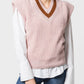 Gilet in maglia Risca con scollo a V