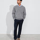 Pullover in lana a maglia fine con scollo a V e ricamo