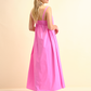Abito midi in cotone stretch