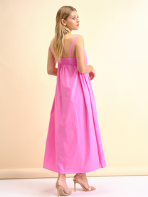 Abito midi in cotone stretch