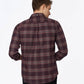 Camicia in flanella Abies bordeaux