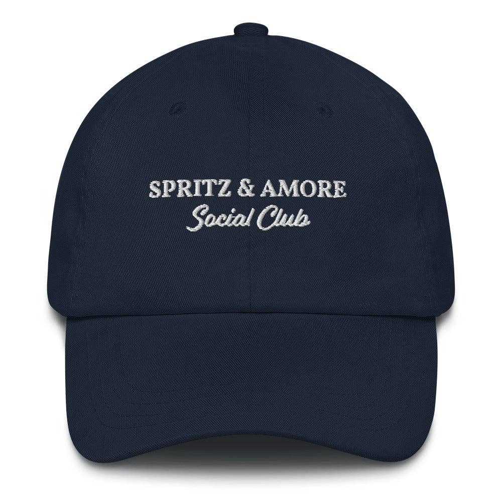 Cappellino dad hat ricamato Spritz & Amore Social Club