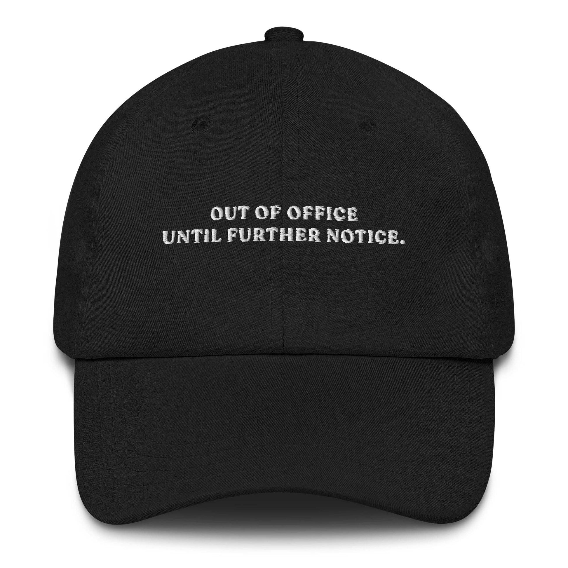 Cappellino baseball ricamato "Out of Office"