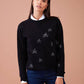 Maglione girocollo con stelle