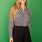Camicia slim con stampa pinguini