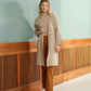 Cappotto aperto con cintura