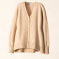 Cardigan rilassato in misto cashmere